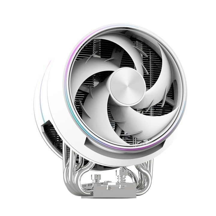Cooler Zalman „ZET5″ skt. Intel si AMD, racire cu aer, vent. 120mm, 600 – 2000 RPM, 5 heatpipes, inaltime 158mm, ARGB adresabil