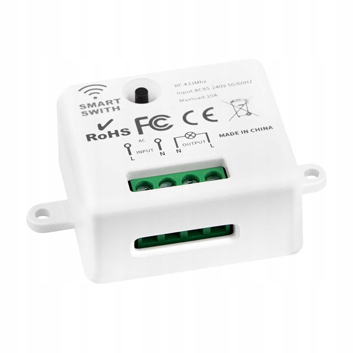 Modul inteligent de control WiFi, pentru automatizare, 42x67mm, alb