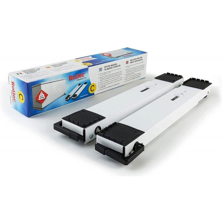 Универсални транспортни ролки, Roller, големи продукти, 2 бр./опаковка, 300 кг, 5 x 8 x 37-62 см