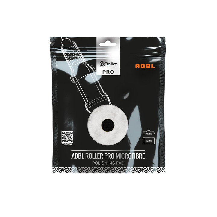 Pad din microfibra pentru masina orbitala ADBL Roller Pro Microfibre-75 mm