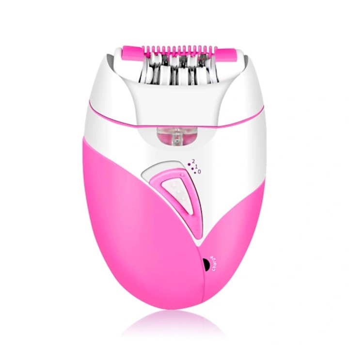Epilator electric, roz, 2 viteze, acumulator, cap detasabil