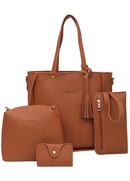 4 db-os női táska szett, bevásárlótáska