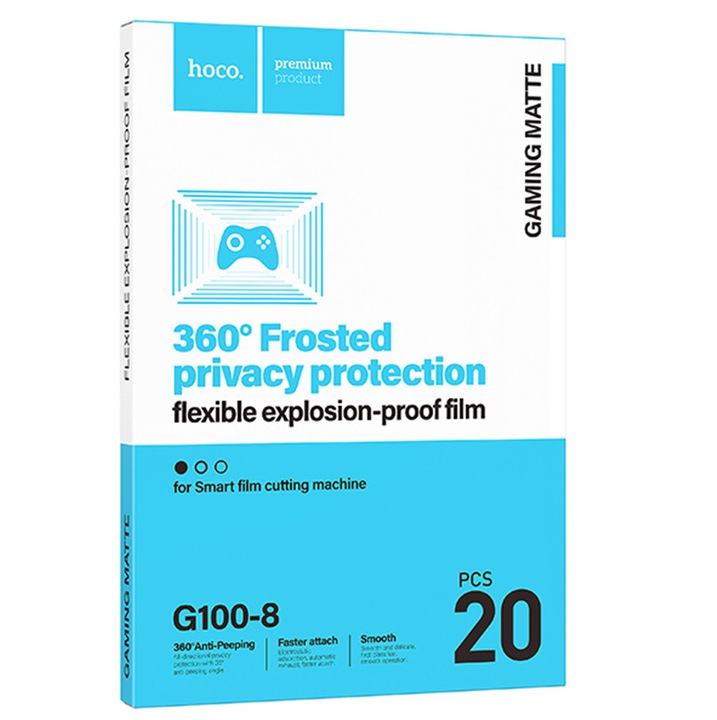 Folii protectoare pentru ecran Hoco, set 20 buc, 120x180mm, transparent, mat