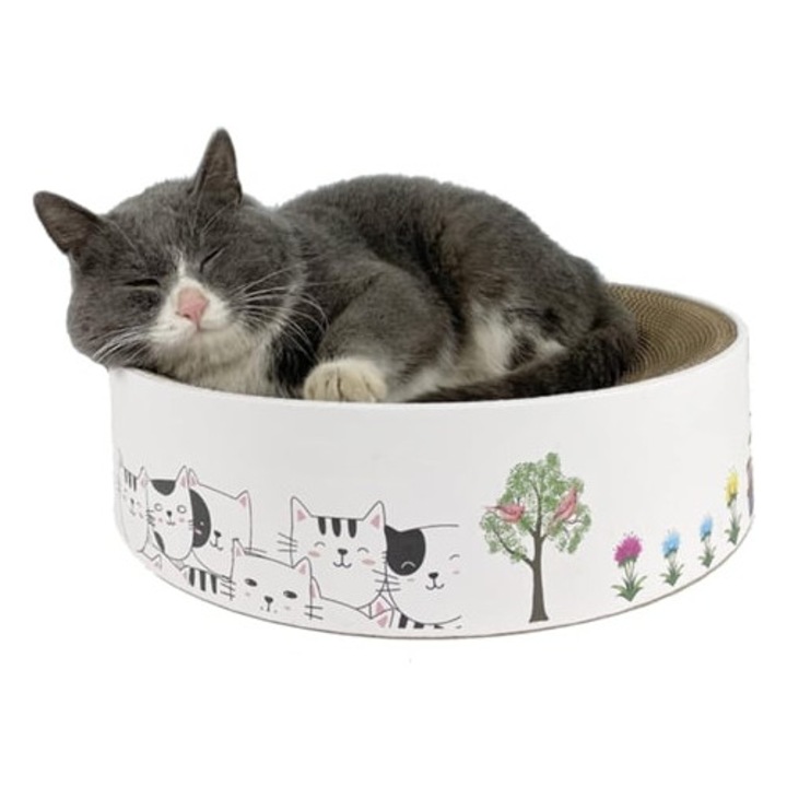 Jucarie de zgariat pentru pisici, multifunctional, reciclabil, carton