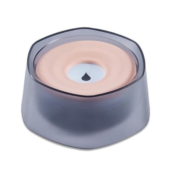 Castron apa pentru caini, roz, antiderapant, plutitor