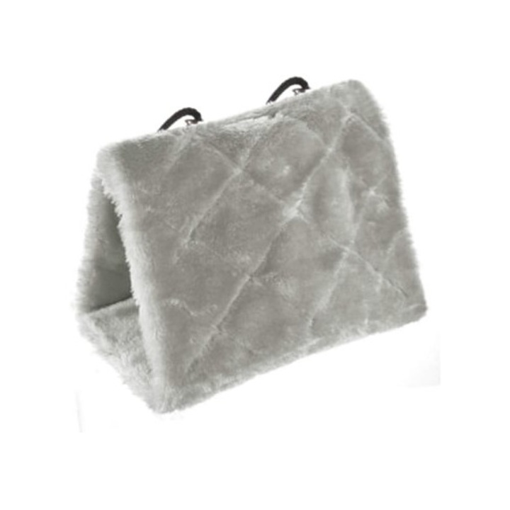 Cuib incalzit suspendat pentru pasari, gri