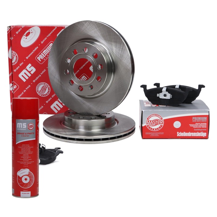 Master Sport Germany féktárcsák és betétek készlet, szellőző, 280x22mm, első, 202202100