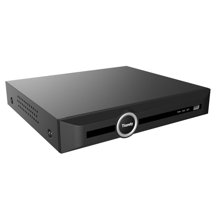 NVR rendszer, Tiandy TC-R3110-IBP8KV3.1, 10 csatornás, 8MP 4K, 8x PoE, 70W, AI funkciók, hangtámogatás, 1 SATA foglalat