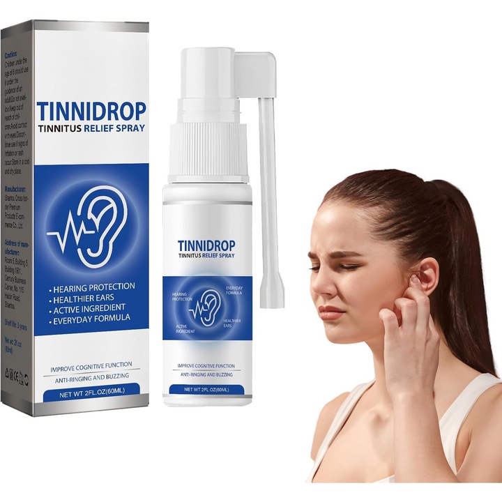 Fül spray, AjieQaQ, tinnitus enyhítésére, mélytisztítás, 100ml