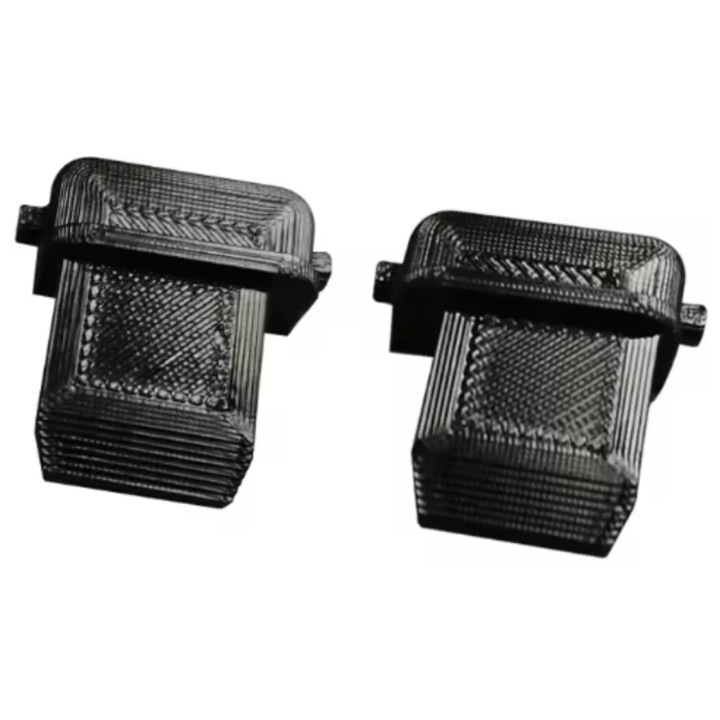 Комплект 2 броя накрайници за релса на щора за каравана, CRT, Premium Caravan, Черен, 1, 5 x 1, 3 см