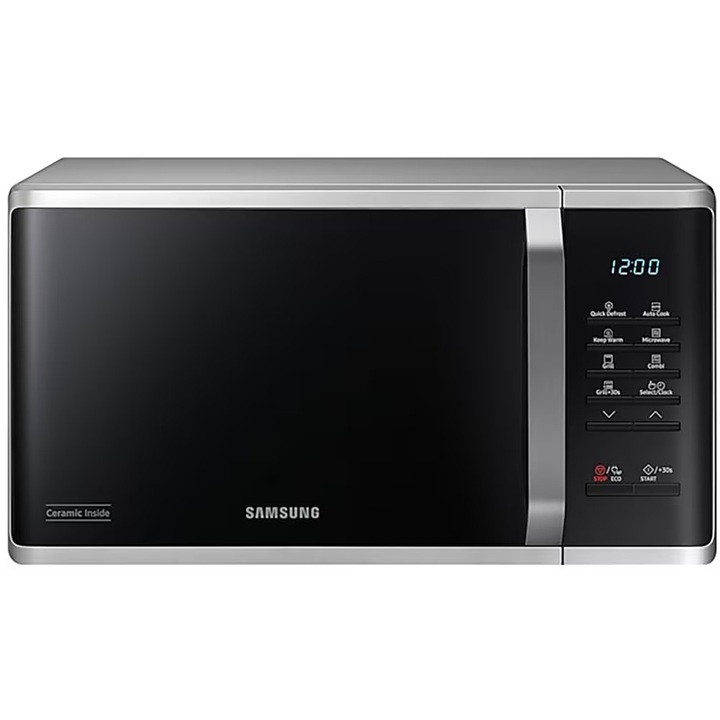 Cuptor cu Microunde cu Grill SAMSUNG MG23K3523AS/E2, 23 l, 800W, Argintiu