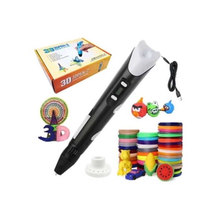 3D химикалка, 20 цвята, 3M, черна