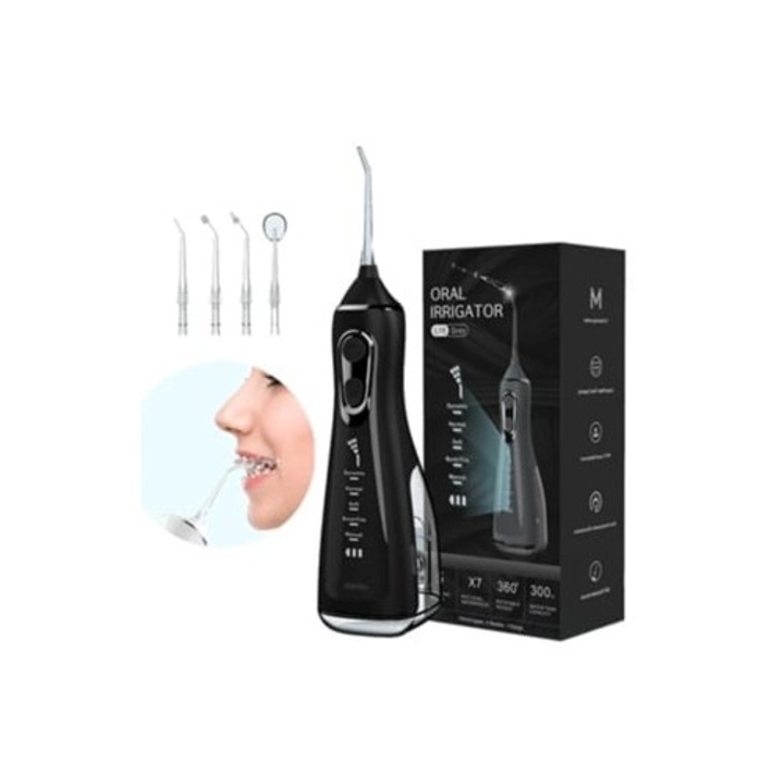 Hordozható szájzuhany Panoona L15, fekete