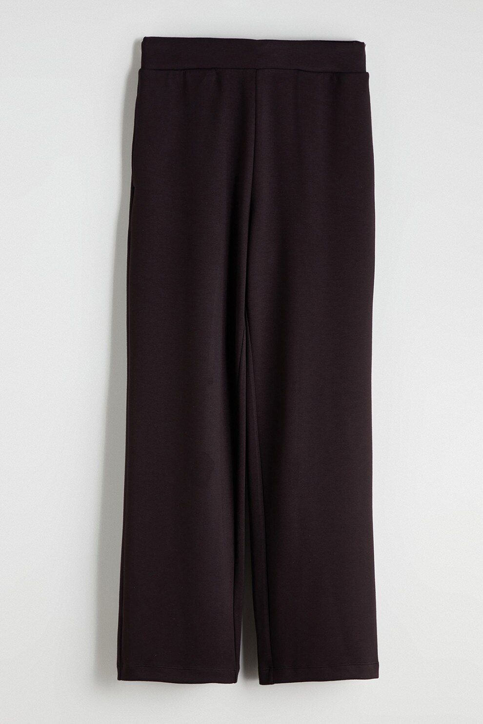 LC WAIKIKI, Pantaloni de trening cu model uni si croiala dreapta, Maro inchis, M