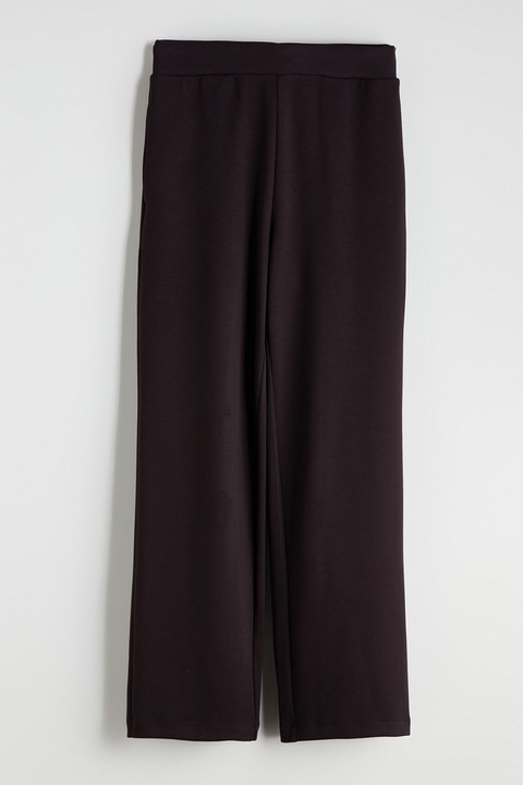 LC WAIKIKI, Pantaloni de trening cu model uni si croiala dreapta, Maro inchis, XS