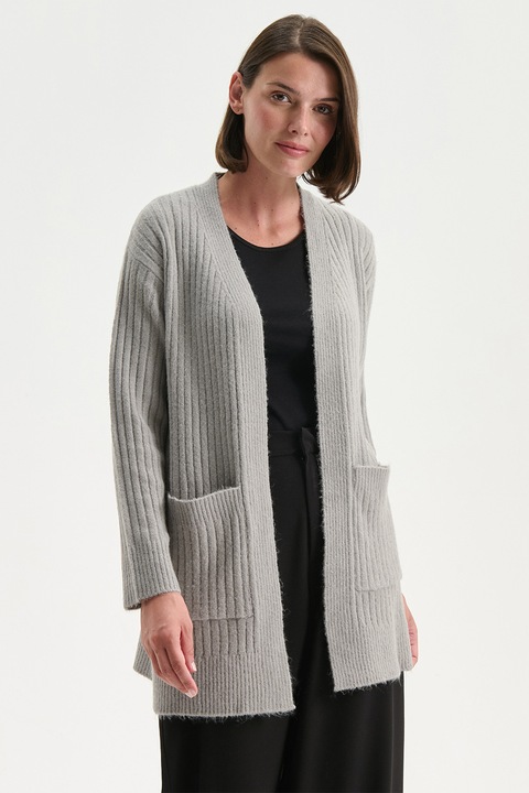 LC WAIKIKI, Cardigan lejer, fara inchidere, Gri