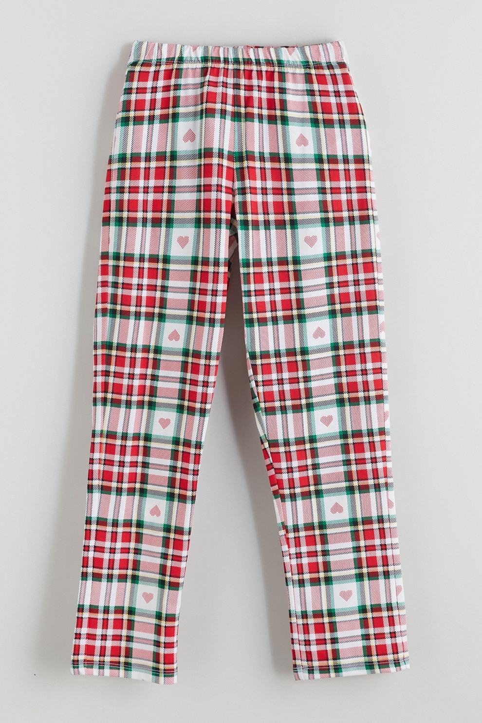 LC WAIKIKI, Pantaloni de pijama din bumbac, Rosu, Alb, Verde, 146-152 CM