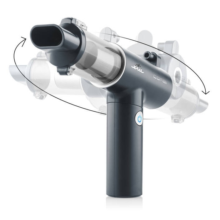 Aspirator de mână ETA Combi 0426 90000, motor BLDC 110 W, negru, acumulator Li-Ion 10.8 V, set accesorii inclus