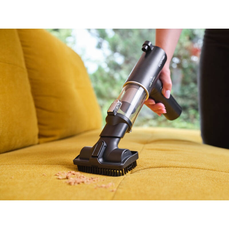 Aspirator de mână ETA Combi 0426 90000, motor BLDC 110 W, negru, acumulator Li-Ion 10.8 V, set accesorii inclus