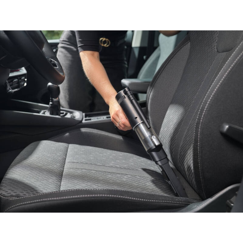 Aspirator de mână ETA Combi 0426 90000, motor BLDC 110 W, negru, acumulator Li-Ion 10.8 V, set accesorii inclus