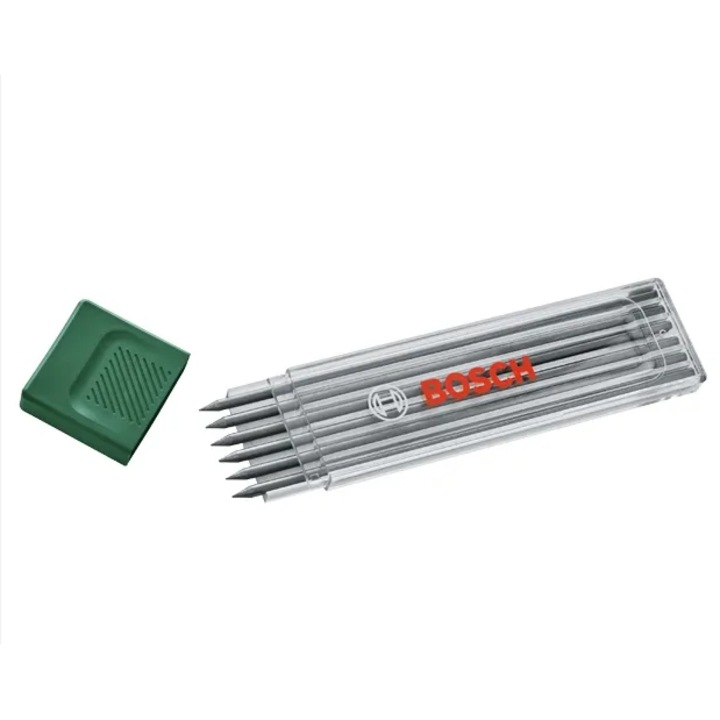 Set mine din grafit Bosch HB, 6 bucati, 2, 8 mm, gri