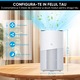 Intelligens légtisztító, Ultrixe, Wi-Fi, True HEPA szűrő, 4 rétegű szűrés, PM2.5 érzékelő, 3 sebesség, 50 m2 lefedettség, éjszakai mód, fehér
