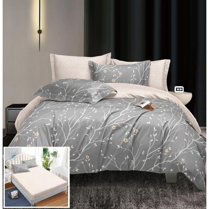 4 részes gumis ágyneműhuzat garnitúra Bosquito PX053