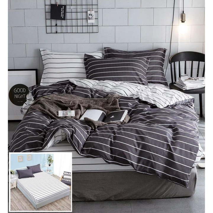 4 részes gumis ágyneműhuzat Salve PX034