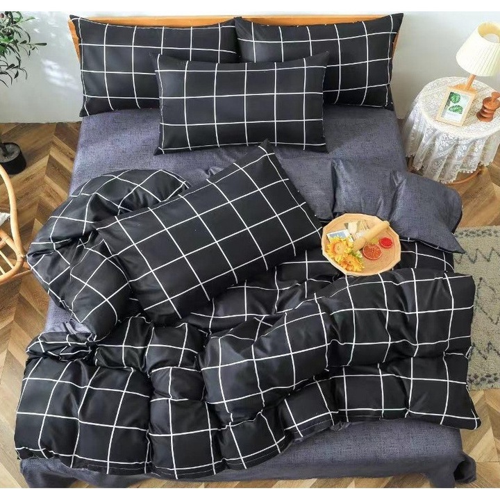 4 részes Panda FX039 ágynemű huzat gumis lepedő nélkül