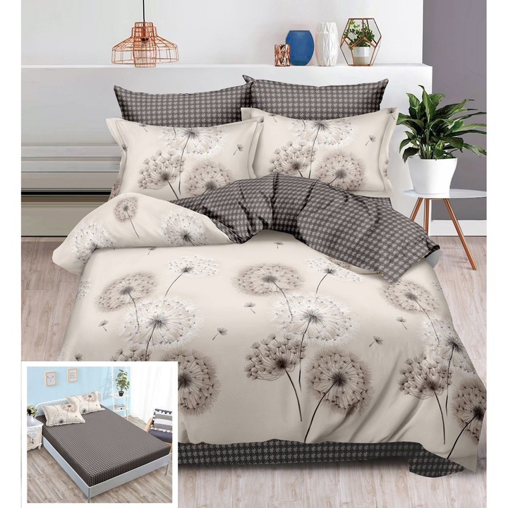 6 részes Julia SX067 gumis ágyneműhuzat