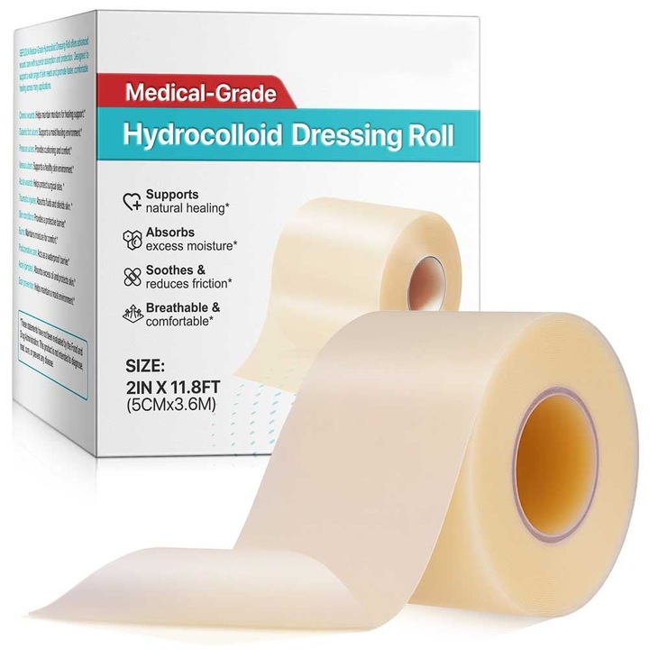 Bandaj Hidrocoloidal Medical Tip Rola - Ingrijire avansata cicatrici 5 cm x 3.6 m