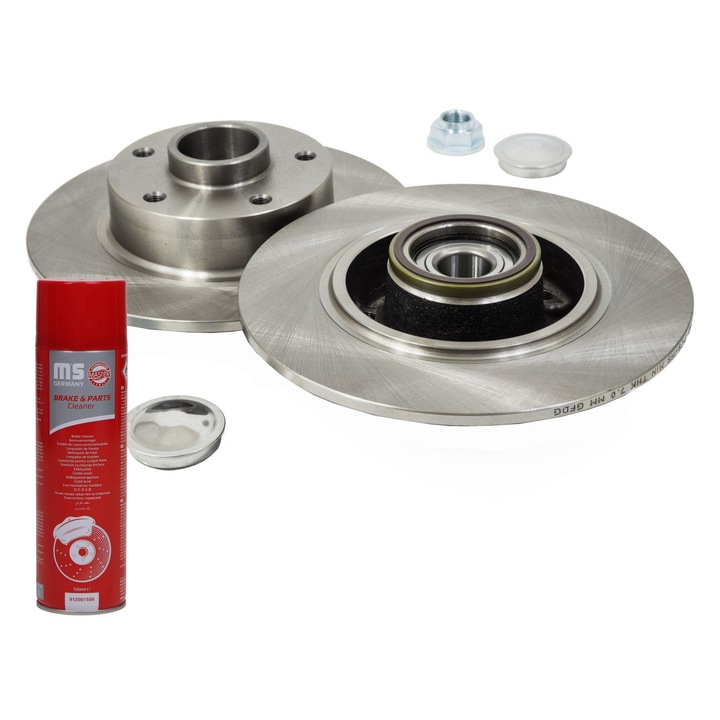 Féktárcsák hátul Master-Sport 2401080118B-SET-MS, 260x86.2mm, 5 lyuk, tisztítófolyadékkal együtt