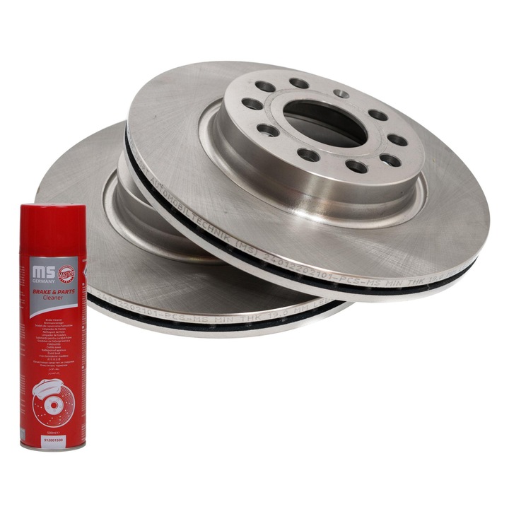 Master-Sport féktárcsák, szellőző, 280x49.9mm, féktisztító oldattal