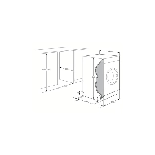 Masina de spalat rufe cu uscator AEG LWR8WI7680 Seria 8000, D, 8/4 kg, 1.600 rpm