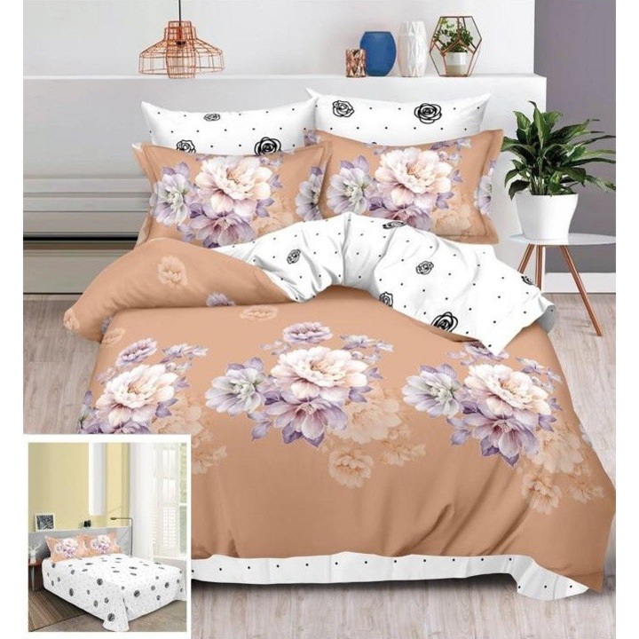 Ágynemű huzat gumi nélkül 6 részes Agapia SF021