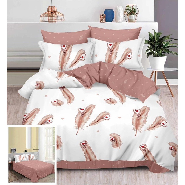 Ágynemű huzat szett, 6 részes, gumis nélküli SF019