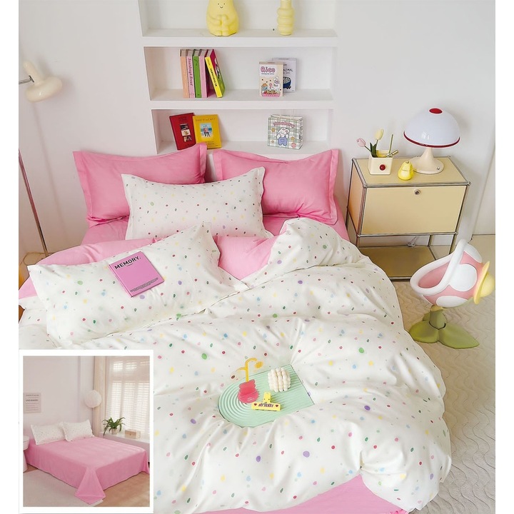 Ágynemű huzat szett gumis nélkül, 6 részes Lidia SF040