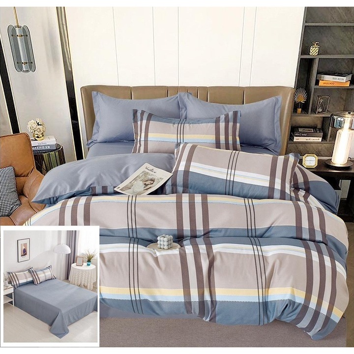 Ágynemű huzat szett, gumis, 6 részes, Venus SF147