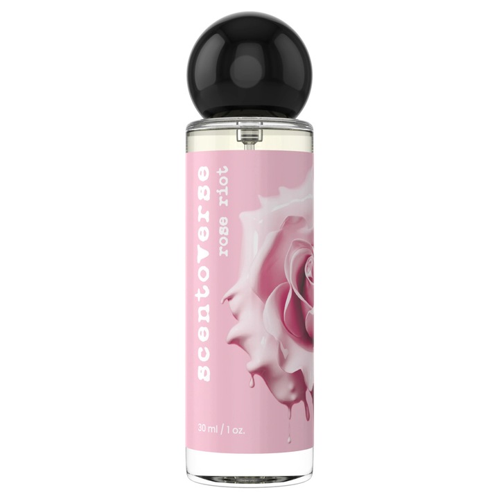 Apa de parfum dama Scentoverse Rose Riot, floral-trandafiri, usor citric, 30 ml