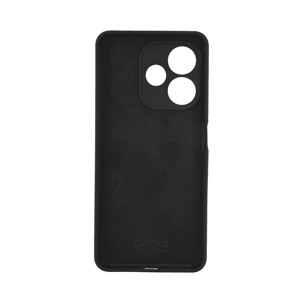 Husa de protectie CENTO Rio compatibila cu Oppo A5 Pro, Negru, Silicon Premium Mat, Slim, Anti zgarieturi, Anti soc, cu margini ridicate pentru protectia ecranului si a camerei