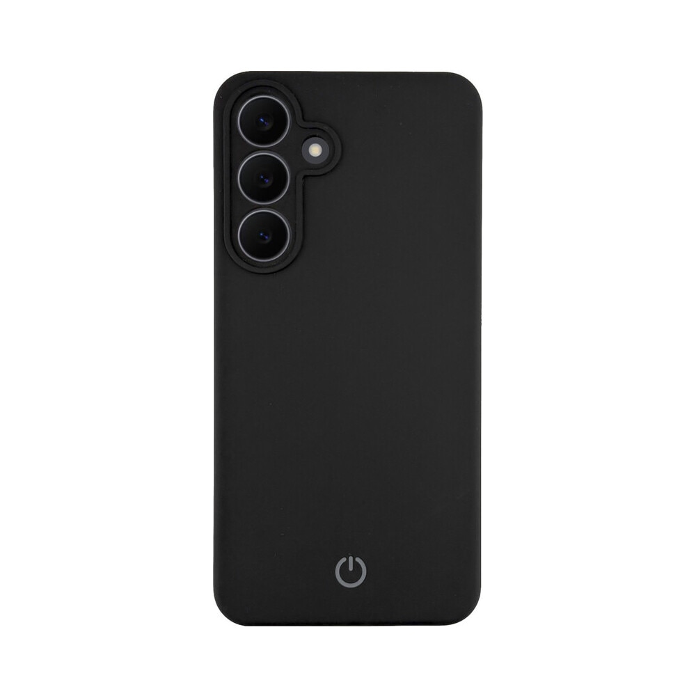 Husa de protectie CENTO Rio compatibila cu Samsung S25 FE, Negru, Silicon Premium Mat, Slim, Anti zgarieturi, Anti soc, cu margini ridicate pentru protectia ecranului si a camerei