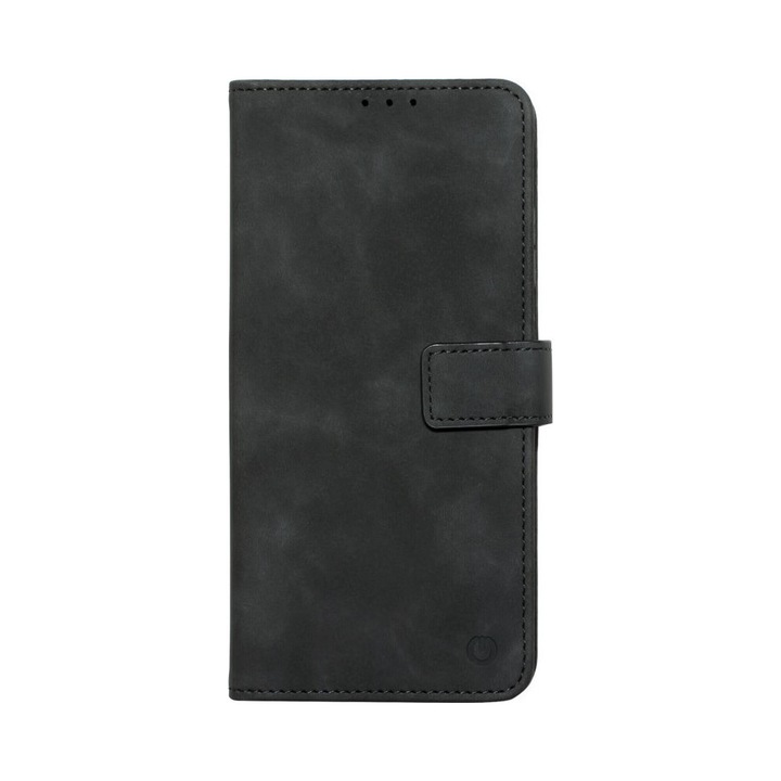 Husa de protectie tip carte CENTO Lima compatibila cu Honor 400 Smart, Negru, Premium, Piele ecologica, Inchidere magnetica, Protectie Sporita, Anti soc, Anti zgarieturi, Functie de stand