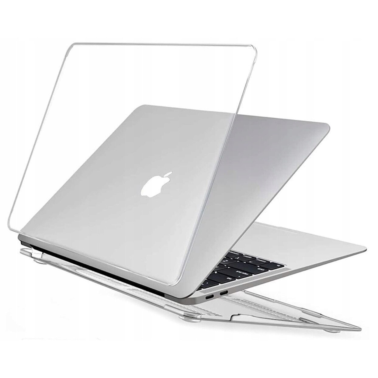Husa rigida EtuiTab pentru MacBook Air 15 M2 2023 / Air M3 2024, transparenta, acces usor la sloturi, dimensiuni 15x10x1cm