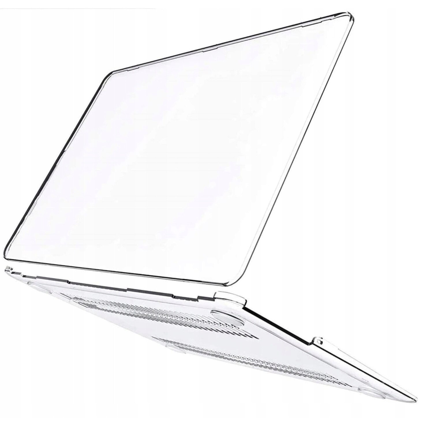 Husa rigida EtuiTab pentru MacBook Air 15 M2 2023 / Air M3 2024, transparenta, acces usor la sloturi, dimensiuni 15x10x1cm