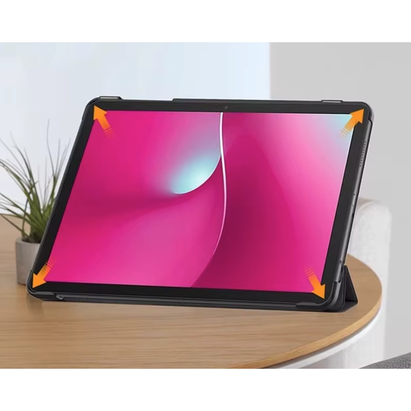 Husa de tip cover EtuiTab pentru T-Mobile T Tablet 2 5G 10,1", verde, piele ecologica, suport integrat