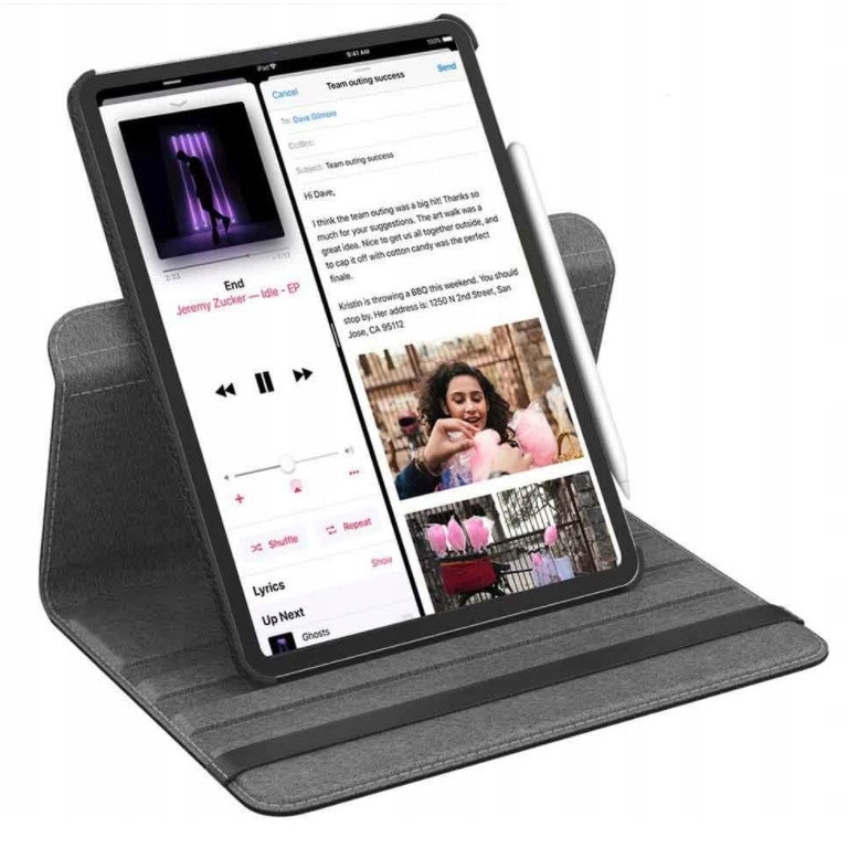 Husa tableta EtuiTab pentru Lenovo Tab M10 Plus 10.6 2022, roz, 360° cu suport