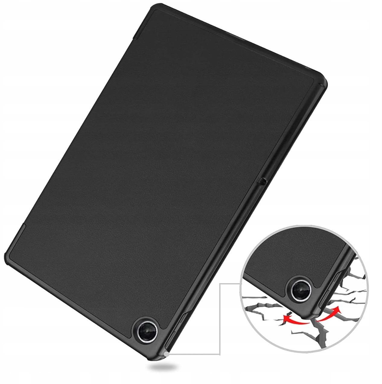 Husa tablete EtuiTab pentru Lenovo Tab M10 Plus 10.6 2022, culoare zloto-roza, functie suport, acces usor la sloturi.