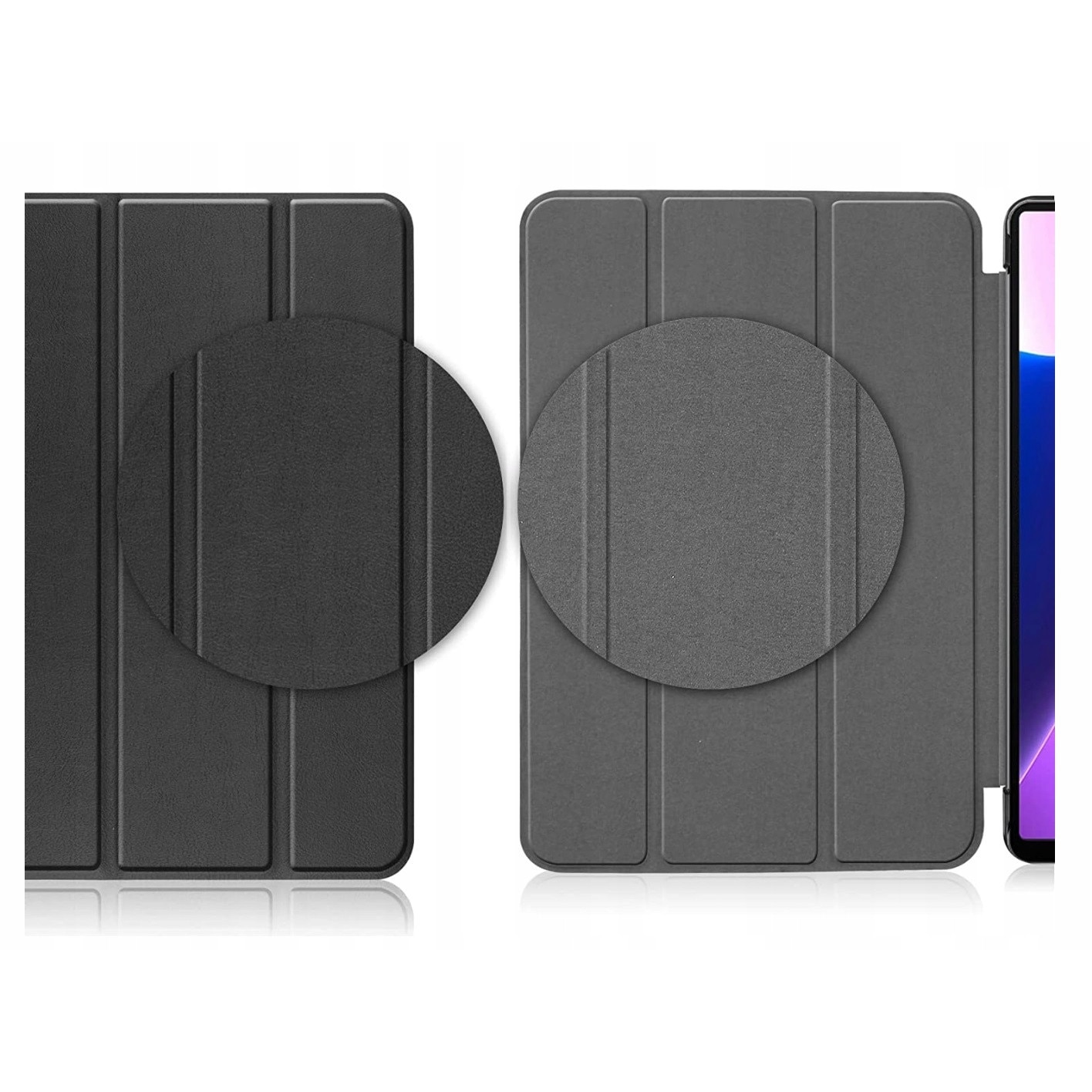 Husa tablete EtuiTab pentru Lenovo Tab M10 Plus 10.6 2022, culoare zloto-roza, functie suport, acces usor la sloturi.