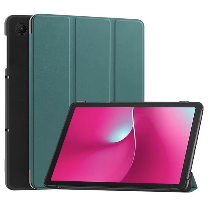 Husa de tip cover EtuiTab pentru T-Mobile T Tablet 2 5G 10,1", verde, piele ecologica, suport integrat