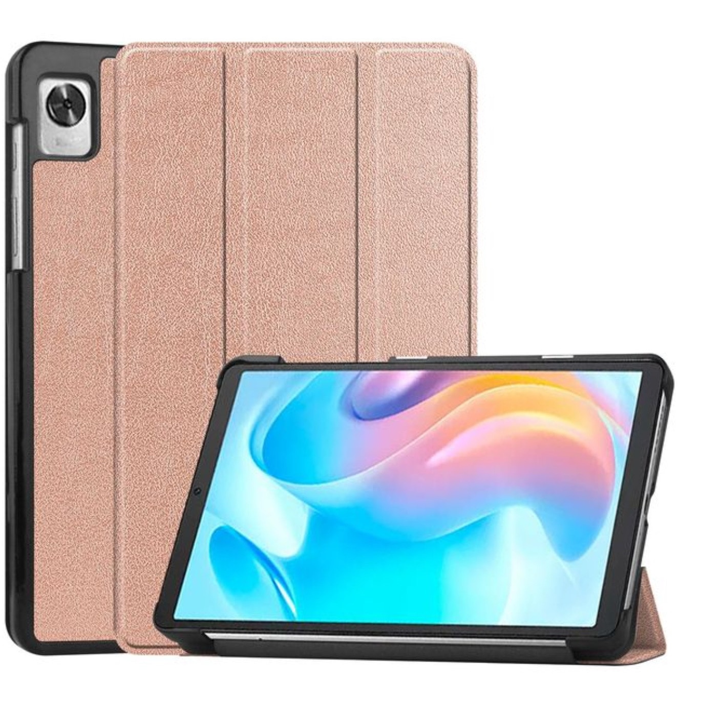 Husa tableta EtuiTab pentru REALME Pad MINI 8.7", ecologica, cu functie suport, subtire, neagra